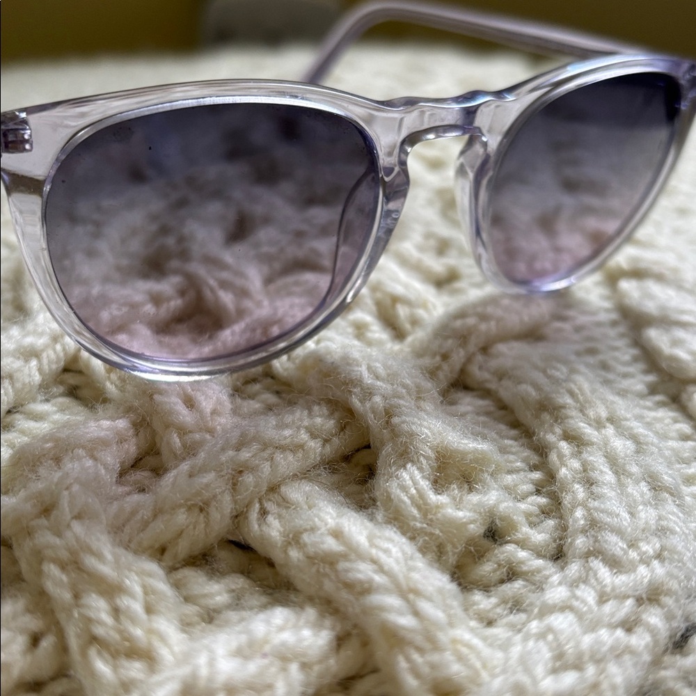Warby Parker Translucent Lavender Round Sunglasses - Picture 5 of 6